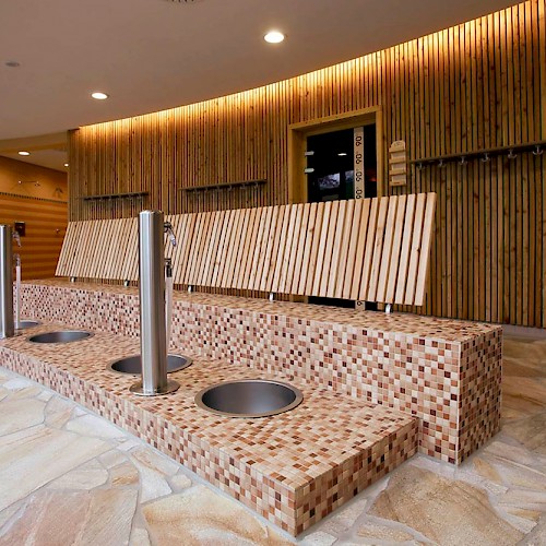Bazenska keramika i okoliš | Sauna construction at the SeilerSeeBad, Iserlohn, Njemačka | MODENA Keramital