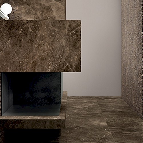 Emil ceramica - Tele di Marmo - Frappuccino Pollock | Gres keramičke pločice | uređenje kupaonica | pločice