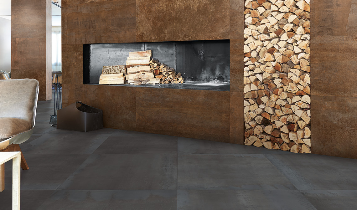 Ergon - Metal style - Corten  | Gres keramičke pločice | uređenje kupaonica | pločice